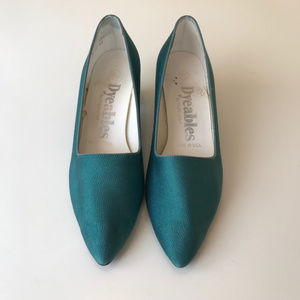 PAYLESS DYEABLE SHOES, LOW TEAL, DEEP TEAL, 8 1/2